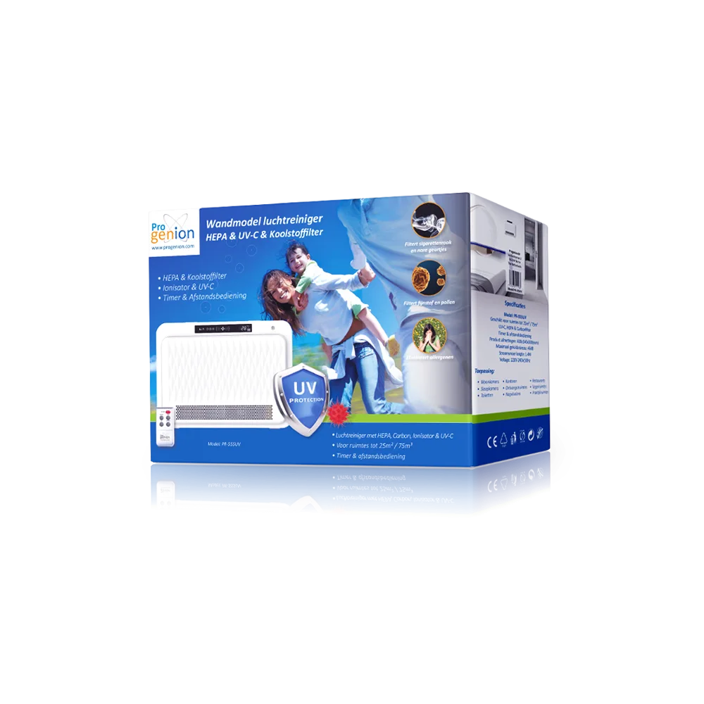PR-555UV luchtreiniger met HEPA