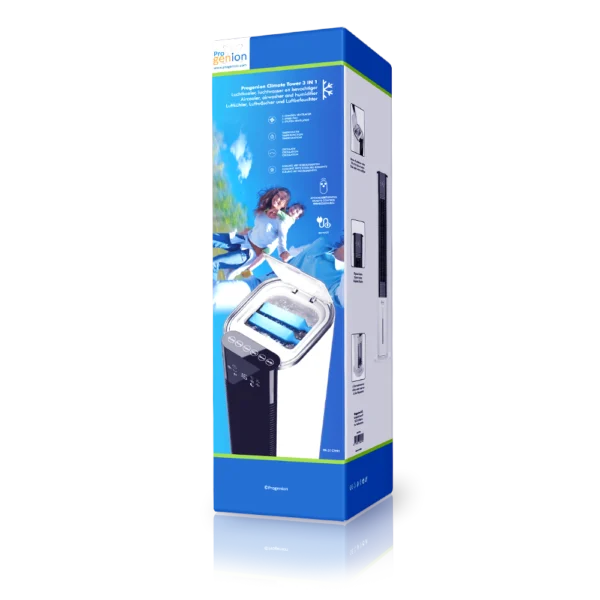 Verpakking van PR31CWH 3-in-1 Ventilator, koeler en bevochtiger