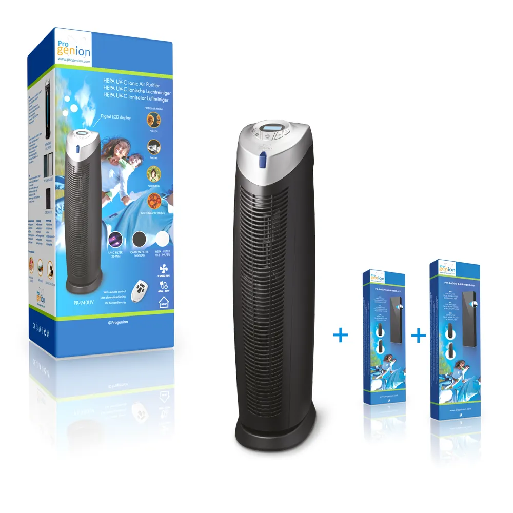 PR-940UV met Twee Extra Filters en gratis ionisator