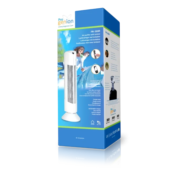 Verpakking van Luchtreiniger met ionisator PR-369R Wit