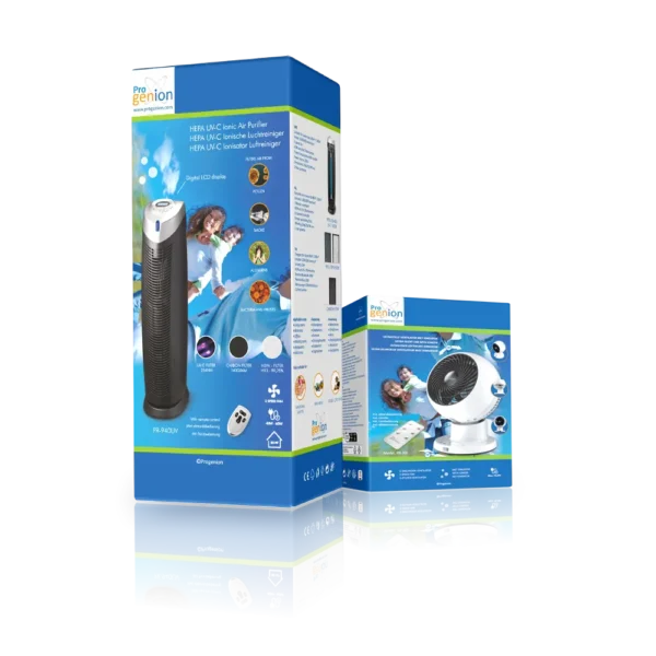 Verpakking van Lentedeal Luchtreiniger PR-940UV & Ventilator PR-30I