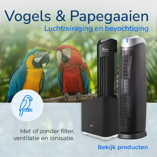 Luchtreinigers bij vogels